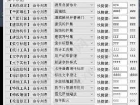 CAD快捷键命令大全及使用方法（提高CAD操作效率的关键技巧）