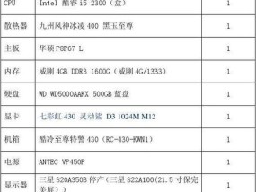 如何组装一台性价比高的台式电脑（详解配置清单及价格）