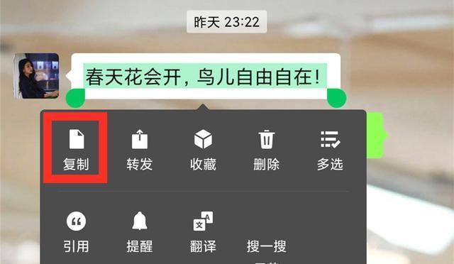 微信粘贴复制操作方法详解（轻松掌握微信中的复制粘贴功能）  第3张