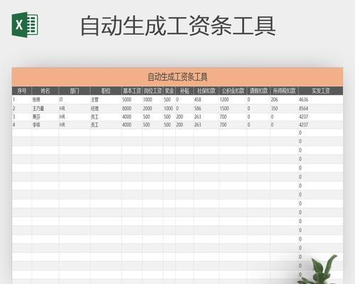 Excel工资条制作方法（实用教程及技巧）  第1张