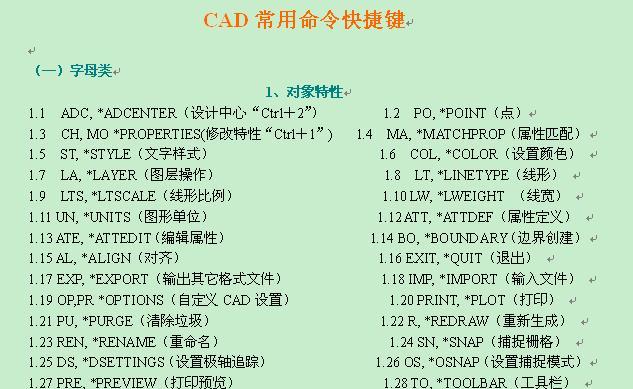 提升效率，掌握CAD快捷键的使用方法（提高工作效率）  第1张